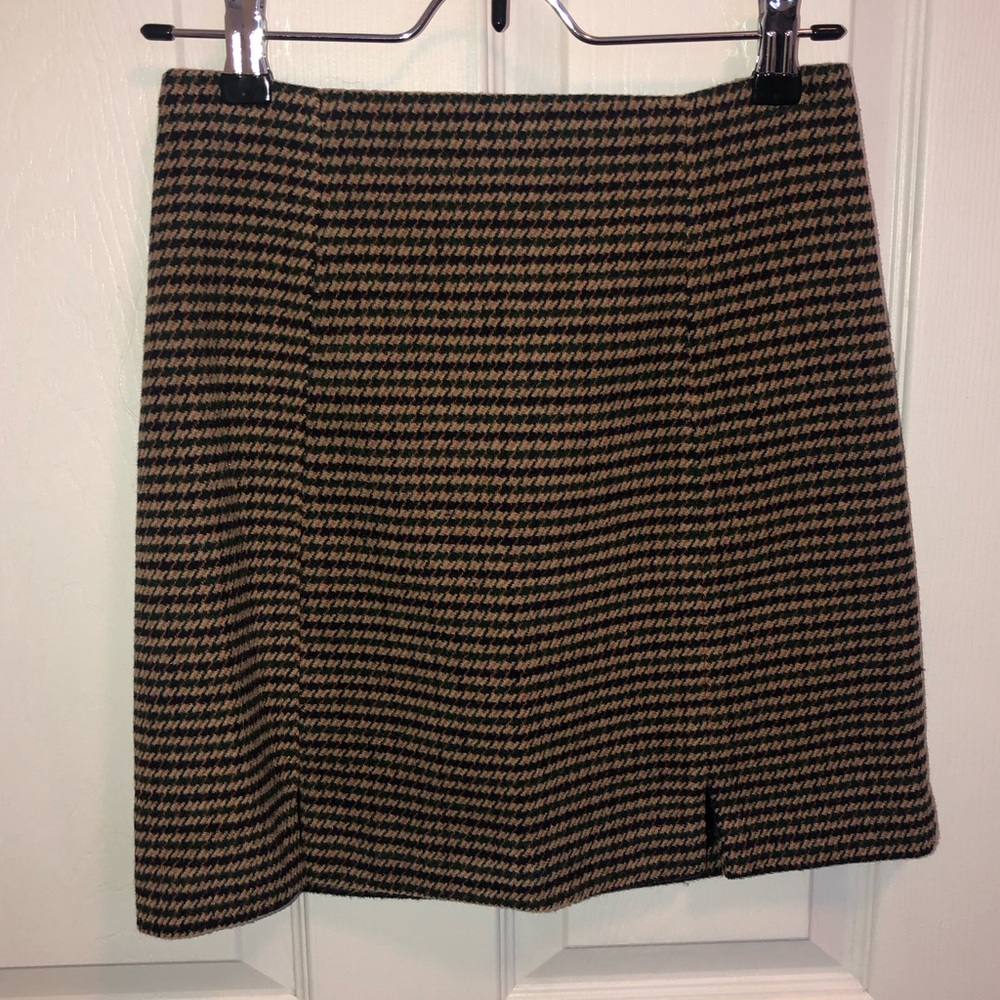 Twik Houndstooth Checkered Mini Skirt